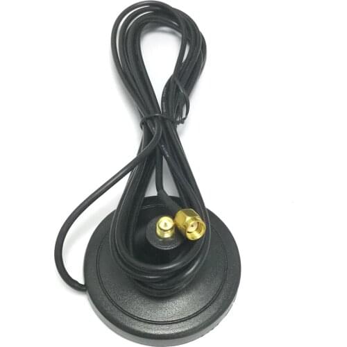 3G Antenna Base Magnetic Design 3M extension cable with RP-SMA Male connector NEW