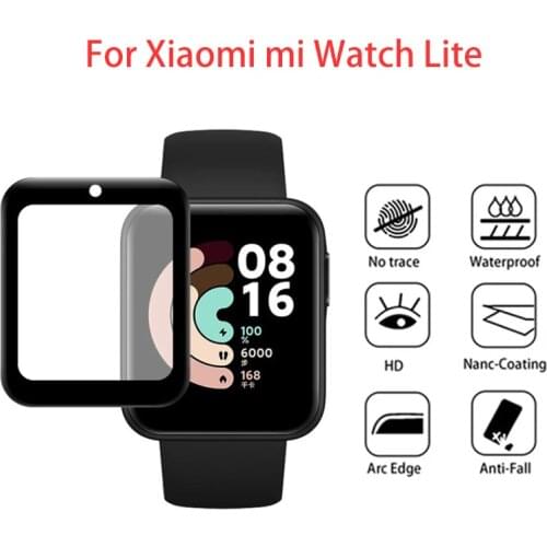 3D Curved Edge Soft Full Protective Film Cover For Redmi Mi Watch Lite Screen Protector For Redmi Mi Watch Lite (Not Glass 2021