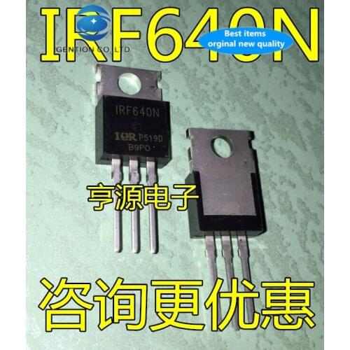 30pcs 100% new and orginal real stock IRF640 IRF640N field-effect tube 18 a 200 v/N channel