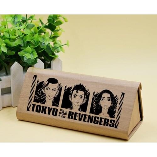 2021 New Arrival Anime Tokyo Revengers Manjiro Sano Mikey Ken Ryuguji Glasses Box Pencil Case