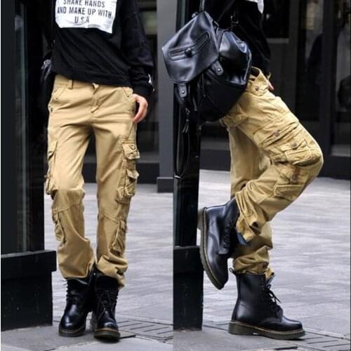 New Arrival Womens Cargo Pants Casual Harem Tactical Military Trousers Multi Pockets Joggers Streetwear Pants