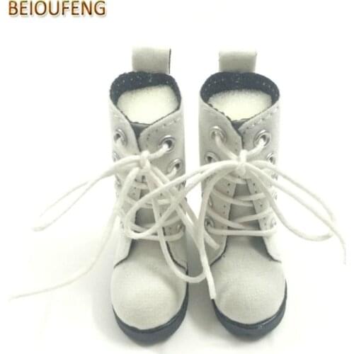 One Pair 5 CM Toy Shoes 1/6 BJD Doll Shoes for Russian Dolls,Beautiful Doll Boots 1/6 Scale Accessories for Dolls