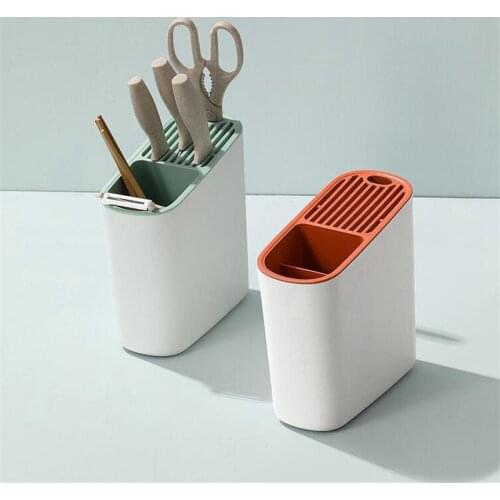 Chopsticks Storage Tube Spoon Fork Storage Box Multi-Function Cutlery Drain Holder Household Kitchen Utensils Organizer Tool