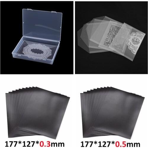 Rectangle Plastic Storage Box Bag Magnet Sheet Organizer 2021 New for Storing Cutting Dies Clear Stamps DIY Making Template Set