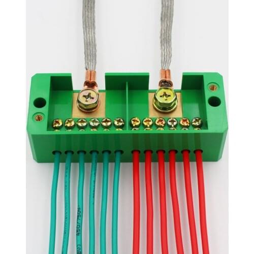 Junction Box 2-in-12-out Terminal Block 220V Household Power Distribution Meter Box Wire Junction Box