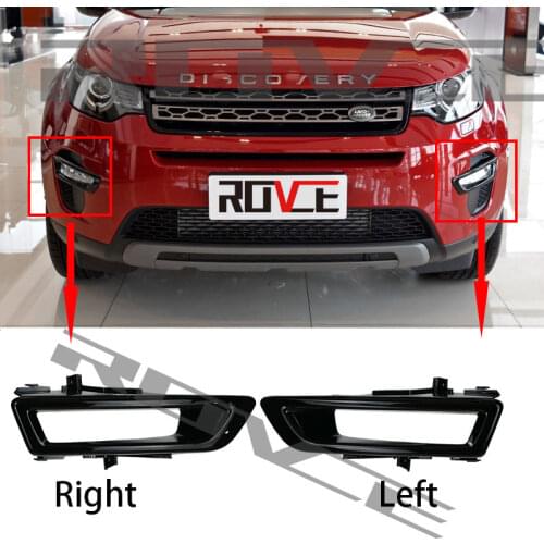 ROVCE ABS Front Bumper Fog Light Lamp Grill Grilles Cove For DISCOVERY SPORT 2015 2016 2017 2018 2019