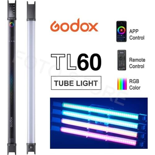 Godox TL60 Tube Light RGB Color Handheld Light Stick Pavotube support Remote APP Control Photography Studio Lighting