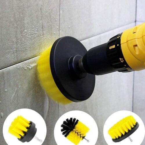 Drill Brush All Purpose Cleaner Scrubbing Brushes for Bathroom Surface Grout Tile Tub Shower Kitchen Auto Care Cleaning Tools