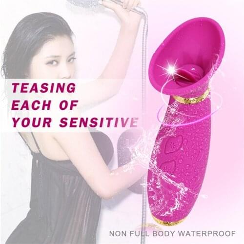 Suck vibrator Tongue licking and sucking vibrating massager Appeal vibrating clitoral teaser sex toys for men and women