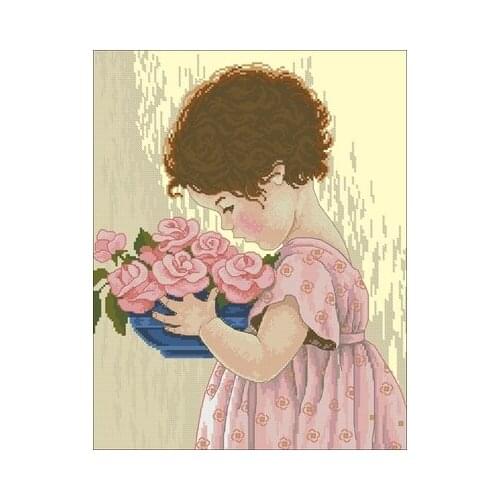 DIM 35031 Amys Rose Counted Cross Stitch 11CT 14CT 18CT Cross Stitch Kits Embroidery Needlework Sets