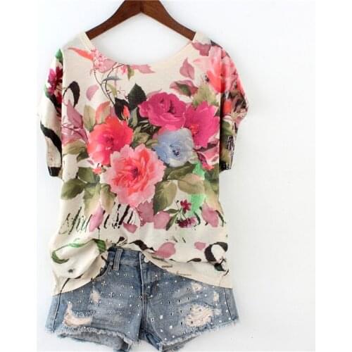 YUANYUANJYCO Women's T-shirts With Print