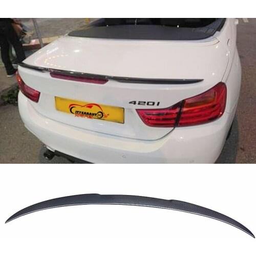 CITYCARAUTO for M4 Style F33 Carbon Fiber Rear Trunk Spoiler Carbon Fiber Wing Fit For F33 4 Series
