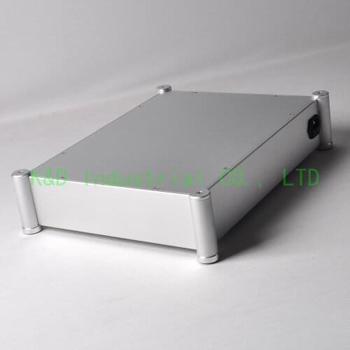 1pc 4308T Full Aluminum Chassis Preamp box for DIY Headphone tube amplifier Socket