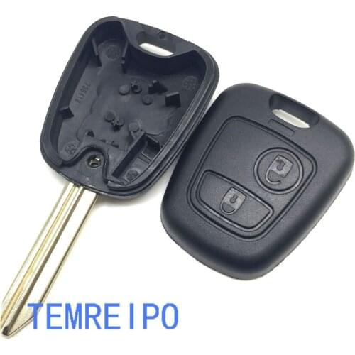 20pcs/lot 2 Button key cover Straight Car Remote Key Shell For Citroen Berlingo Picasso 2002 Saxo Xsara