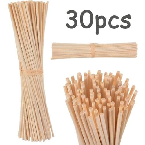 30Pcs Rattan Reed Sticks Fragrance Reed Diffuser Aroma Oil Diffuser Rattan Sticks for Home Bathrooms Fragrance Diffuser