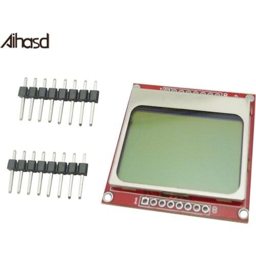 5110 Red LCD Module With White Backlight RED PCB For Arduino