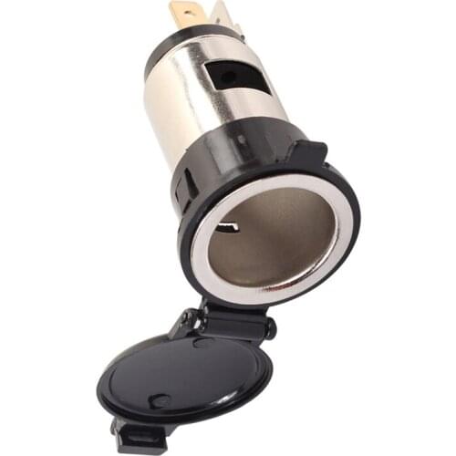 ABS DIY 12V-24V Waterproof Car Auto Motorcycle Cigarette Lighter Power Plug Socket For Motorcycles Boats Mowers Tractors Cars