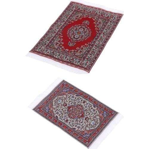 Dollhouse Furniture Miniature Woven Carpet Doll Accessories