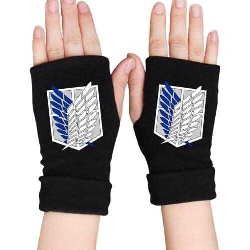 Anime Attack On Titan Gloves Cosplay Costumes Accessories Mittens Anime apparel Around Props
