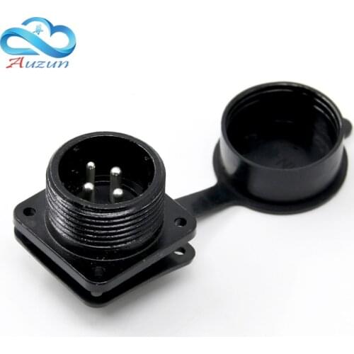 High quality aviation plug standard round flanged joint 4core aviation plug is waterproof and durable