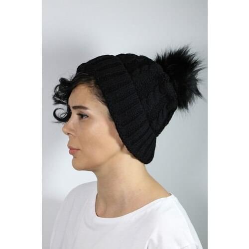 Fraise Accessory Hair Braided Black Beret