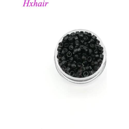 Freeshipping - 5000pcs 4.0mm Micro Aluminium Rings With Screw / Links Beads / Black D-Brown Brown L-Brown Blonde Auburn