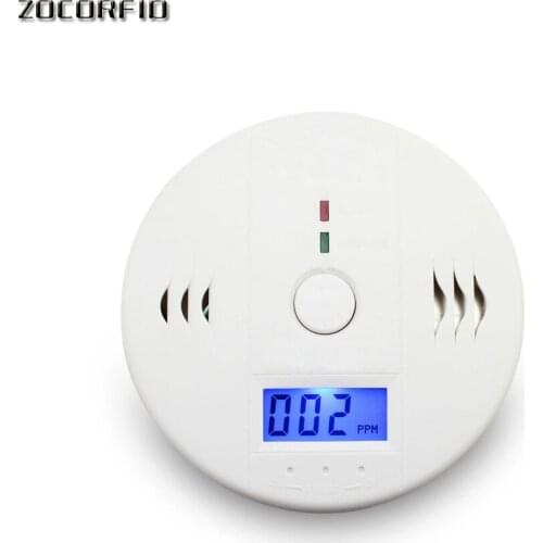 CO Gas Sensor Alarm Accessory LCD Digital Screen Carbon Monoxide Alarm Detector for Home Security Automatic Alarm