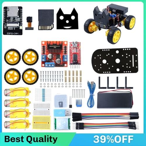For Arduino UNO R3 The Most Complete Starter Kit for ESP32-Cam Wifi board , Acrylic base, Jumper Wire for arduino robot car kit