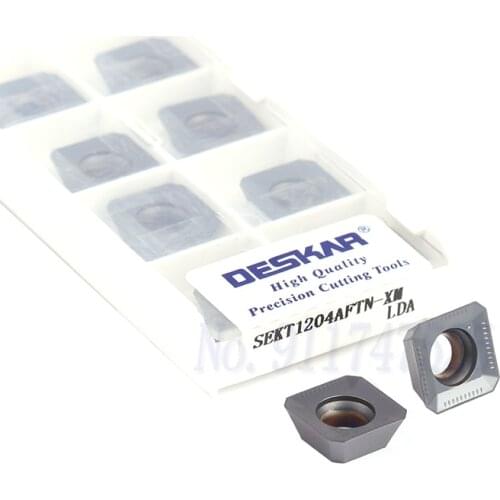 SEKT1204 AFTN-XM LDA CNC lathe cutting tools Carbide alloy PVD coating milling inserts for processing steel and stainless steel