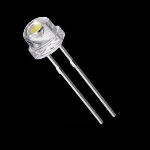 50pcs F5 5mm Emerald GREEN Straw Hat Superbright LED Light LED lamp