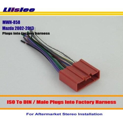 Liislee Car Radio Harness Cable Adapter For Mazda M2 M3 M5 M6 Tribute/Plugs into Factory Harness Stereo Installation Kits