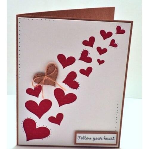 Metal Cutting Dies Irregular heart set new for card DIY Scrapbooking decoration stencil Paper Craft Album template Dies 6*4.5cm