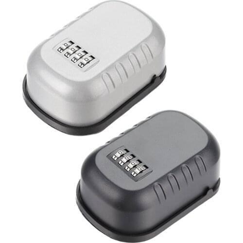Wall Mounted Key Lock Box 4-Digit Combination Secret Lockbox Keys Holder