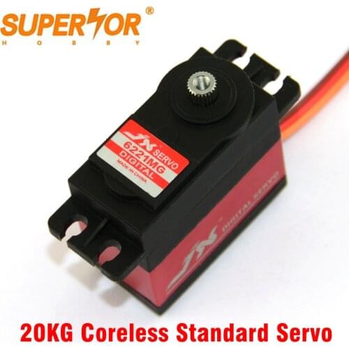 PDI-6221MG Waterproof Servo JX 120 degree 20KG torque Digital Standard Core Metal Gear RC plane 1/101/8 car Crawler Buggy DS3218