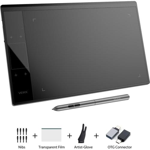 VEIKK Drawing Tablet A30 Graphic Digital Tablets 6x10inch Online Teaching Remote Ofiice Support Android Mac System
