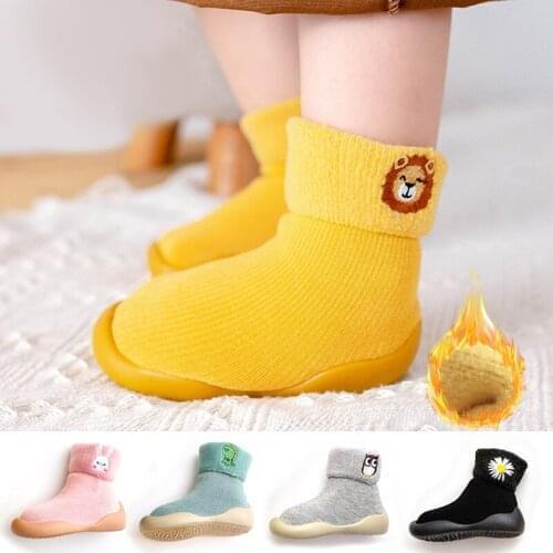 Thicker Winter New Baby Girl Boy Shoes Solid Colors Black Newborn Infant Snow Boots Toddler Shoes First Walkers Soft Girls Shoes
