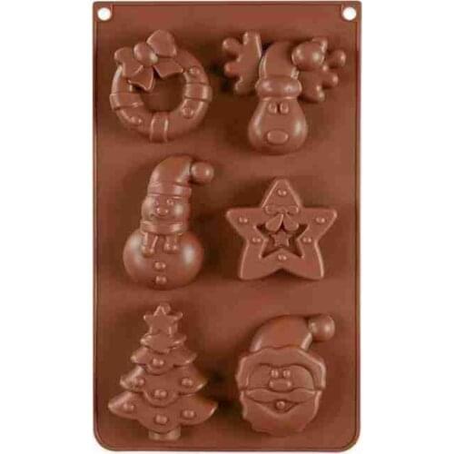 Christmas Tree Snowman Baking Silicone Mold Chocolate Diy Pudding Cake Mold Bakeware Baking Mold Christmas Elk