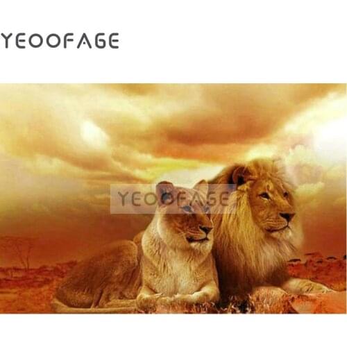 Rhinestone 5D Diamond painting Cross Stitch African animals diy Diamond Embroidery lion Diamond Mosaic pattern Home Decoration