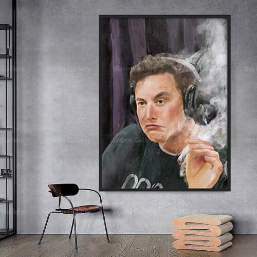 Elon Musk Canvas poster is suitable for living room dormitory room decoration and cool posters for men Funny college