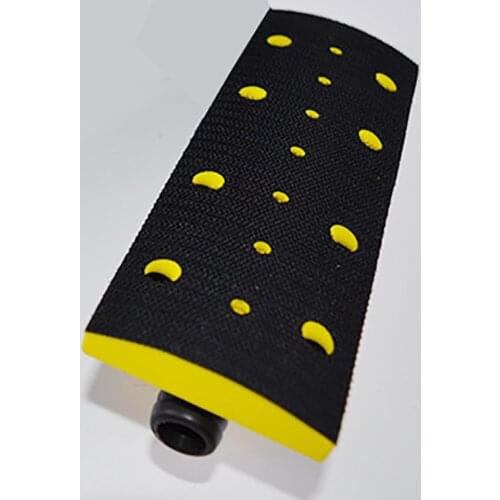 70X198mm Vacuum Hand Sanding Block Dust-Free Multi Hole Hook and Loop Backing Pad Sheet Metal Polishing