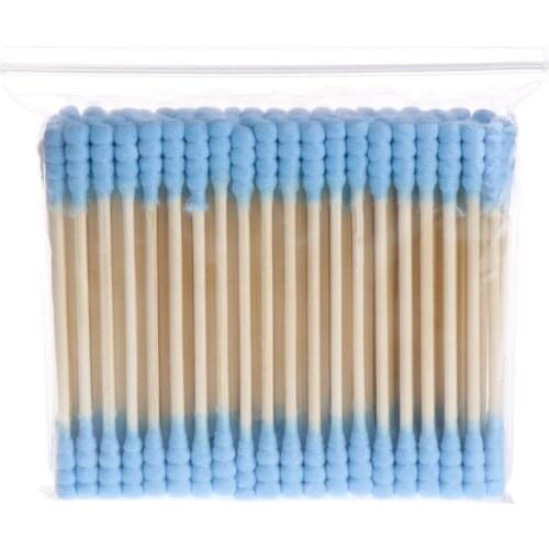 100Pcs Double Head Cosmetic Makeup Cotton Swab Women Stick Ear Cotton Buds For Medical Cleaning Tips Tools Nose Ears Wood Sticks