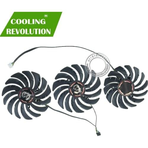 PLD09210B12HH PLD10010B12HH RTX2080 RTX2080Ti DC12V for MSI RTX 2070 2080 SUPER 2080Ti GAMING X TRIO Graphics Video card fan