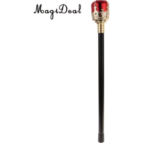 MagiDeal King Queen Maraca Scepter Wand for Halloween Costume Cosplay Props DIY Party Favor