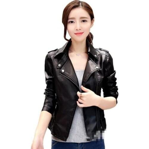 High Quality large size leather clothing casual jacket 2019 new fashion coat Slim short jacket motorcycle small coat jacket