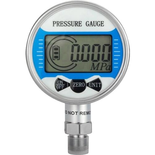High stability 60mm 4 digits LCD display Intelligent digital electric contact pressure gauge for Gas air water oil