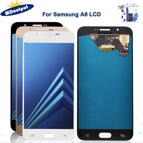 Super AMOLED 5.7" For Samsung Galaxy A8 A800 A810 LCD Display Touch Screen Digitizer For SM-A8000 SM-A800F Replacement Parts