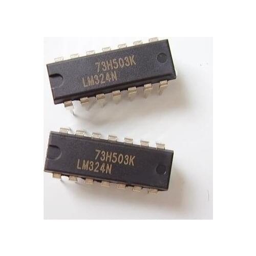 10PCS/LOT LM324 LM324N Four-way operational amplifier DIP-14 in line with 14 pins