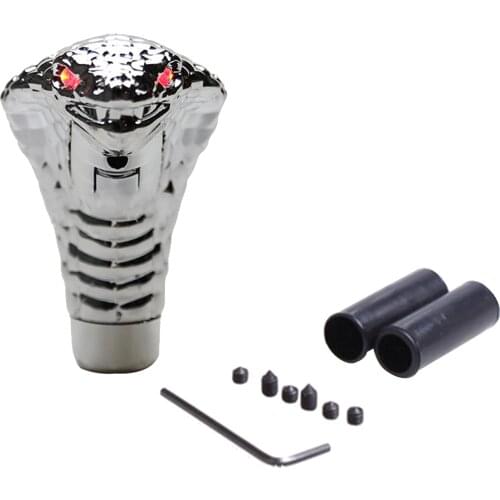2021 Cobras Snake Shape Car Gearbox Handle With LED Light Gear Levers Knob Car Modification Gear Stick