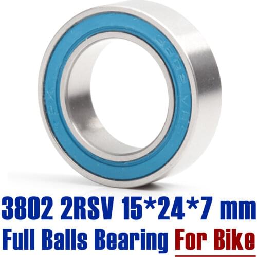 3802-2RS MAX Bearing 15*24*7mm ( 1 PC ) Double Row Full Balls Bicycle Suspension Pivot Repair Parts 3802 2RS Ball Bearings