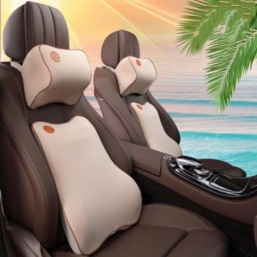 Car Neck Pillow 3D Memory Foam Head Rest Adjustable Auto Headrest Pillow Travel Neck Cushion Support Holder Car Seat Pillow